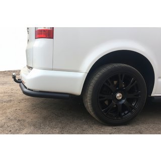 Hintere Eckschutzrohre AK003 Schwarz (2 Stk., Edelstahl) Volkswagen T6 2015-2024 Foto 2