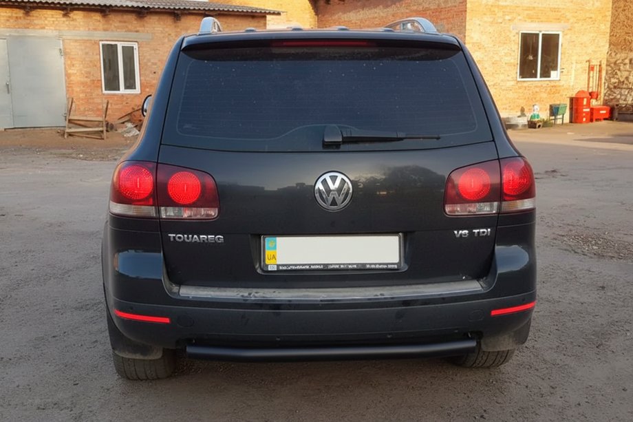 Volkswagen Touareg 2002–2010 Hinterer Schutz AK002 Schwarz (2 Stk., Edelstahl) Foto 4