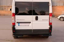 Opel Movano 2021- Hintere Eckschutzrohre AK003 Schwarz (2 Stk., Edelstahl) Foto 6