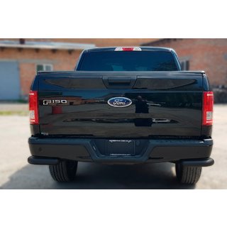 Hintere Eckschutzrohre AK003 Schwarz (2 Stk., Edelstahl) Ford F-150 2014-2021 Foto 1