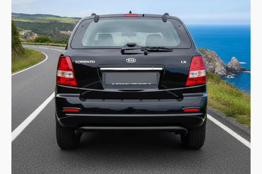 Kia Sorento I BL 2002-2009 Hinterer Überrollbügel AK012 Schwarz (Edelstahl) Image