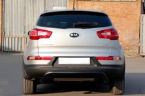 Kia Sportage 2010-2015 Heckbügel AK007 Schwarz (Edelstahl) Foto 2