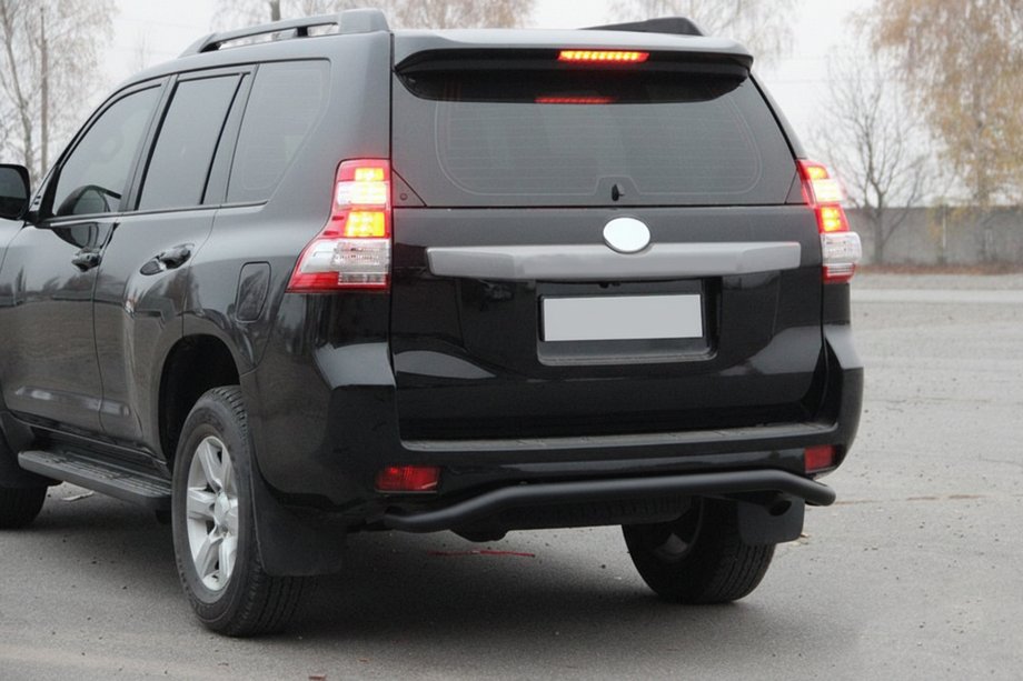 Toyota Land Cruiser Prado 150 2009-2023 Heckbügel AK008 Schwarz (Edelstahl) Image