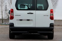 Peugeot Partner Tepee 2008-2018 Hintere Eckschutzrohre AK-003 Schwarz (Edelstahl) Foto 1