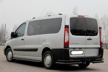 Peugeot Expert 2007-2016 Hintere Eckschutzrohre AK-003-Double Black (2 Stk., Edelstahl) Foto 3
