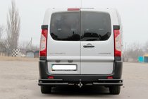 Fiat Scudo 2007-2015 Hintere Eckschutzrohre AK003-Double Black (2 Stk., Edelstahl) Foto 2