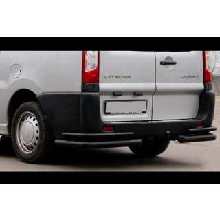 Hintere Eckschutzrohre Double Black (2 Stk., Edelstahl) Citroen Jumpy 2007–2017 Foto 1