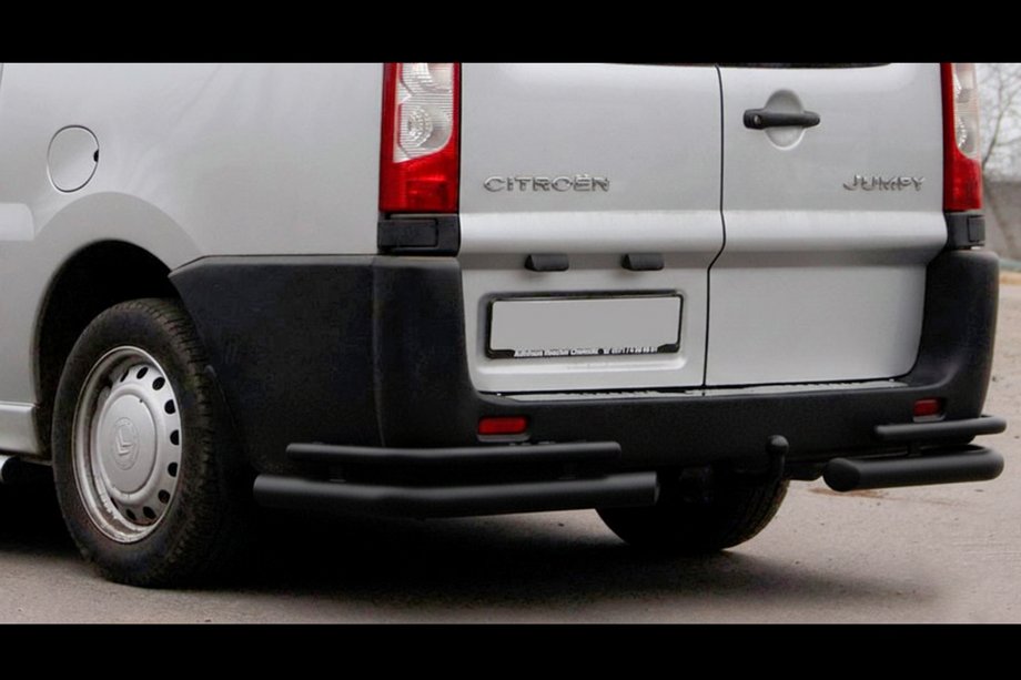 Citroen Jumpy 2007–2017 Hintere Eckschutzrohre Double Black (2 Stk., Edelstahl) Image