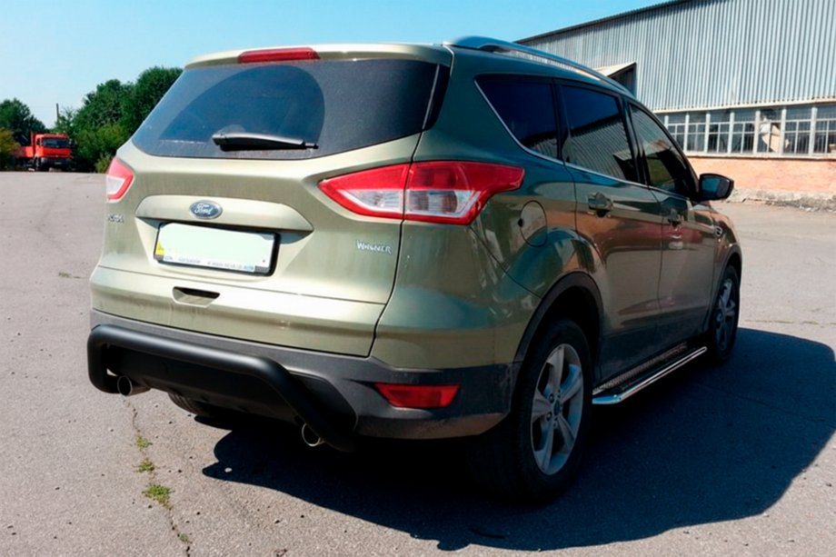 Ford Kuga/Escape 2013-2019 Heckbügel AK007 Schwarz (Edelstahl) Image
