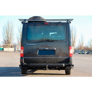 Hintere Eckschutzrohre AK003-Double Black (Edelstahl) Ford Transit 2000–2014 Foto 3