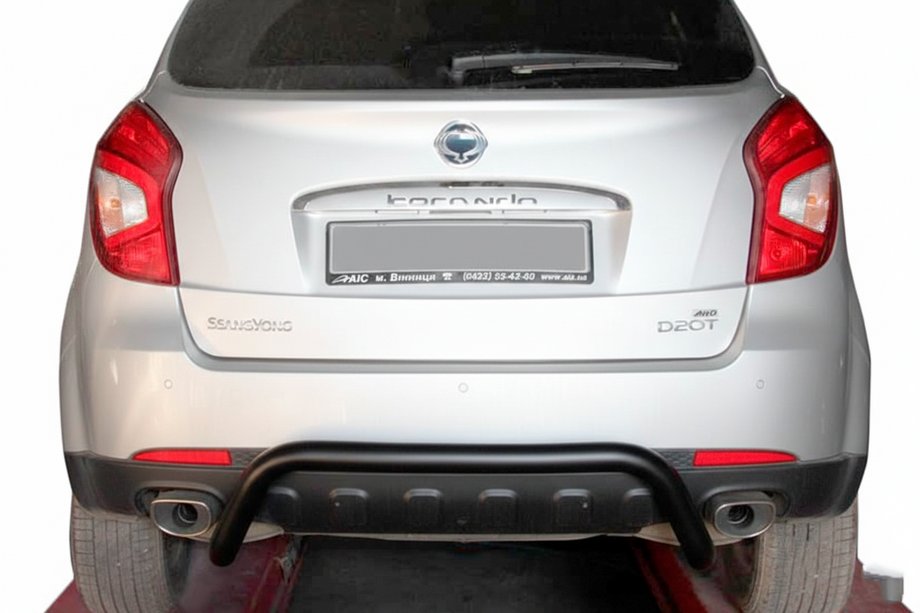 SsangYong Korando 2010-2019 Heckbügel AK007 Schwarz (Edelstahl) Image