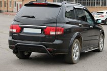 SsangYong Kyron 2005-2014 Heckbügel AK007 Schwarz (Edelstahl) Foto 1
