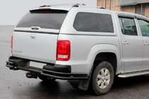 Volkswagen Amarok 2010-2022 Hintere Eckschutzrohre AK003-Double Black (2 Stk., Edelstahl) Foto 3