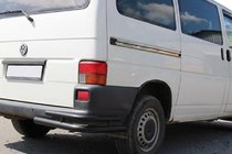 Volkswagen T4 Transporter 1990-2003 Doppelte hintere Eckschutzrohre AK003-Double Black (2 Stk., Edelstahl) Foto 1