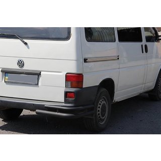 Doppelte hintere Eckschutzrohre AK003-Double Black (2 Stk., Edelstahl) Volkswagen T4 Transporter 1990-2003 Foto 3