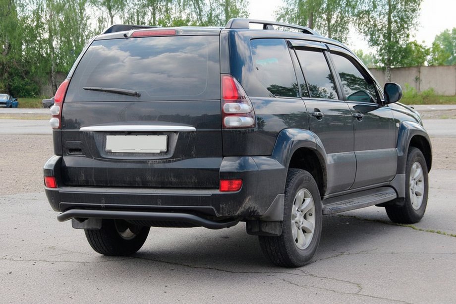Toyota Land Cruiser Prado 120 2002-2009 Heckschutz AK008 Schwarz Image