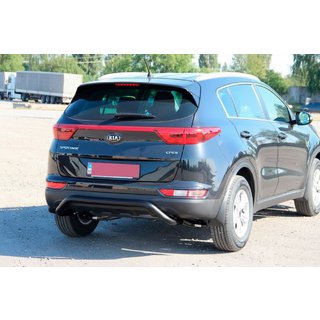 Heckschutz AK007 Schwarz (Edelstahl) Kia Sportage 2015-2021 Foto 1