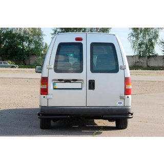 Hintere doppelte Eckrohre AK003 Double Black (Edelstahl) Peugeot Expert 1995-2007 Foto 4
