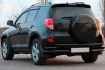 Toyota Rav 4 2006-2013 Hintere Eckschutzrohre AK003-double Schwarz (2 Stk., Edelstahl) Foto 2