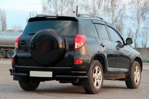 Toyota Rav 4 2006-2013 Hintere Eckschutzrohre AK003-double Schwarz (2 Stk., Edelstahl) Foto 3