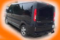 Nissan Primastar 2002-2014 Hintere Eckschutzrohre AK003-Doppel Black (Edelstahl) Foto 2