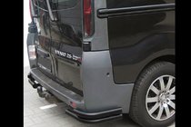 Renault Trafic 2001–2015 Hintere Eckschutzrohre AK003-Doppel Black (Edelstahl) Foto 3