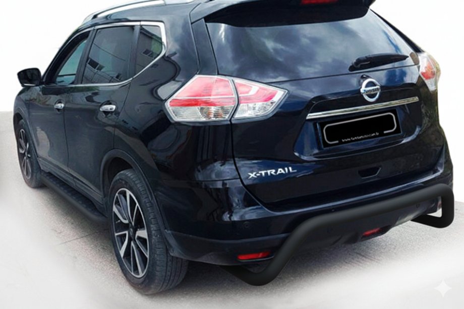 Nissan X-trail T32/Rogue 2014-2021 Heckschutz AK007 Schwarz (Edelstahl) Foto 1