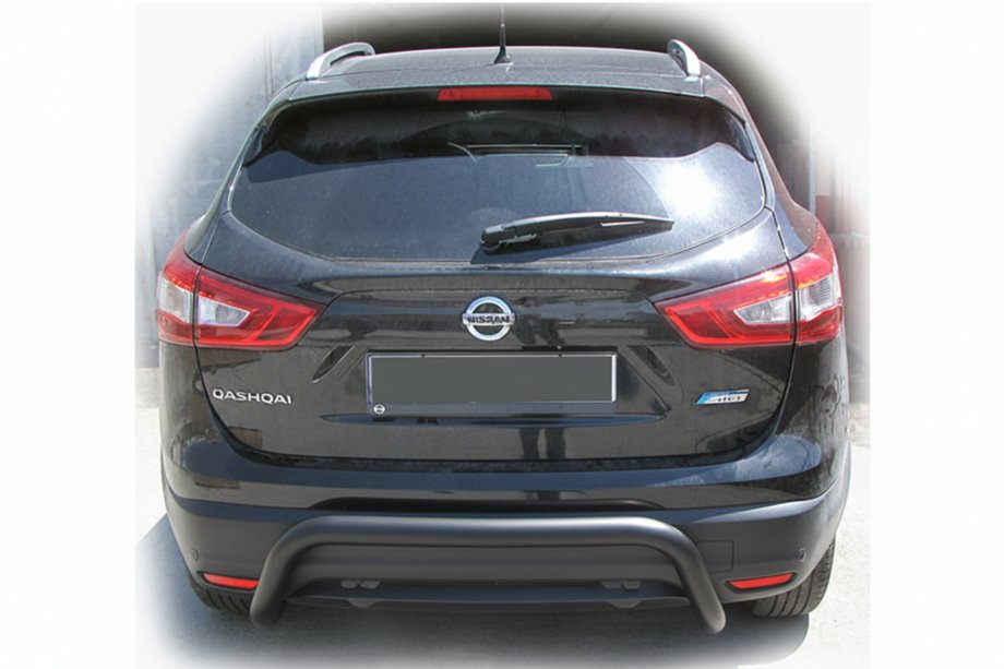 Nissan Qashqai 2014-2021 Heckbügel AK007-2 Schwarz (Edelstahl) Image