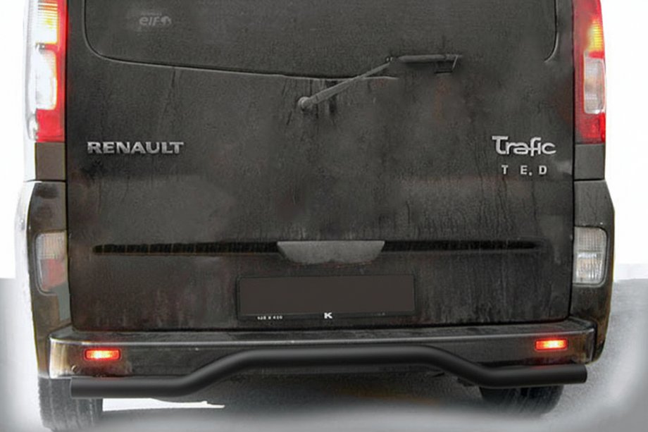 Nissan Primastar 2002-2014 Heckschutz AK006 Schwarz (Edelstahl) Image
