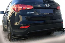 Hyundai Santa Fe 3 2012-2018 Hintere Eckschutzrohre AK-003 Doppel Black (Edelstahl) Foto 1
