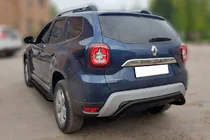 Renault Duster 2018-2024 Heckschutz AK007 Schwarz (Edelstahl) Foto 1