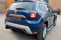 Renault Duster 2018-2024 Heckschutz AK007 Schwarz (Edelstahl) Foto 3