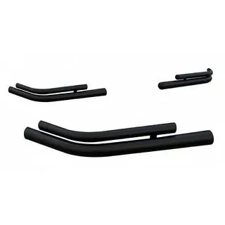 Hintere doppelte Eckrohre AK003-double Schwarz (2 Stk., Edelstahl) Peugeot Boxer 2006-2025