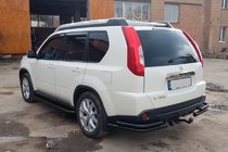 Nissan X-trail T31 2007-2014 Hintere Eckschutzrohre AK003-Double Black (2 Stk., Edelstahl) Foto 3