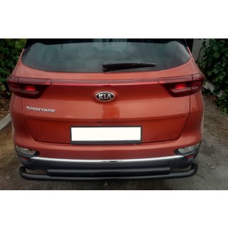 Heckschutz AK002-2 Schwarz (Edelstahl) Kia Sportage 2015-2021 Foto 1