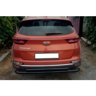 Heckschutz AK002-2 Schwarz (Edelstahl) Kia Sportage 2015-2021 Foto 2