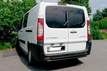 Fiat Scudo 2007-2015 Hinterer Doppelrohrbügel AK002 Schwarz (Edelstahl) Foto 1