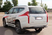 Mitsubishi Pajero Sport 2015- Heckschutz AK005 Schwarz (Edelstahl) Foto 2