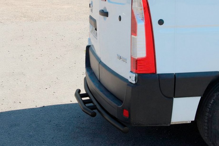 Renault Master 2011-2023 Heckbügel AK011 Schwarz (Edelstahl) Image