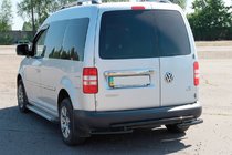 Volkswagen Caddy 2004-2010 Hinterer Überrollbügel AK003-2 Schwarz (2 Stk., Edelstahl) Foto 3