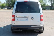 Volkswagen Caddy 2010-2015 Hinterer Überrollbügel AK003-2 Schwarz (2 Stk., Edelstahl) Foto 2