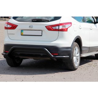 Heckbügel AK007-Plus Schwarz (Edelstahl) Nissan Qashqai 2014-2021 Foto 2