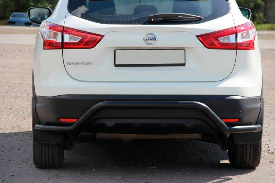 Nissan Qashqai 2014-2021 Heckbügel AK007-Plus Schwarz (Edelstahl) Image