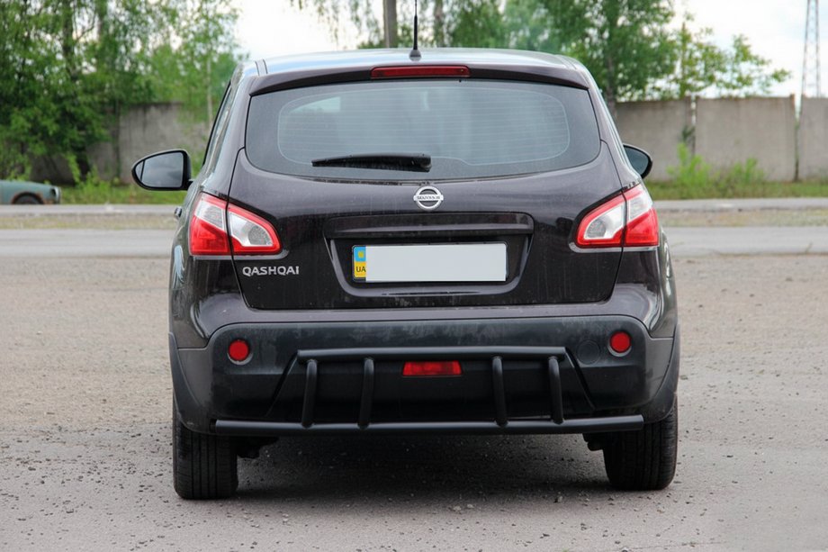 Nissan Qashqai 2007-2010 Heckbügel AK011 Schwarz (Edelstahl) Image