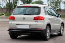 Volkswagen Tiguan 2007-2016 Heckschutz AK002-2 Schwarz (Edelstahl) Foto 3