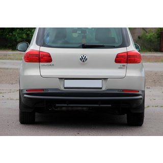 Heckschutz AK002-2 Schwarz (Edelstahl) Volkswagen Tiguan 2007-2016 Foto 2