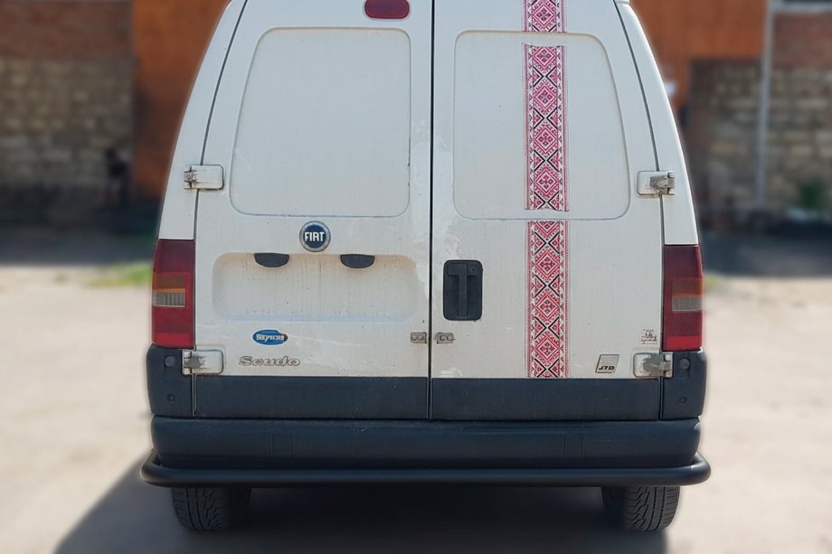 Fiat Scudo 1996-2007 Heckschutz AK005 Schwarz (Edelstahl) Image