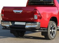 Toyota Hilux 2015- Hinterer Überrollbügel AK005-2 Schwarz (Edelstahl) Foto 3