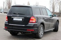 Mercedes GL class X164 2006-2012 Heckbügel AK-style Schwarz (Edelstahl) Foto 3