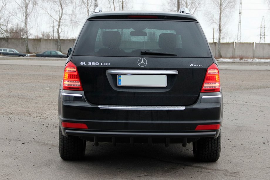 Mercedes GL class X164 2006-2012 Heckbügel AK-style Schwarz (Edelstahl) Image